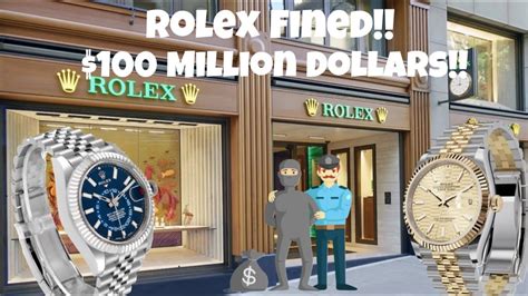 rolex fined 100 million